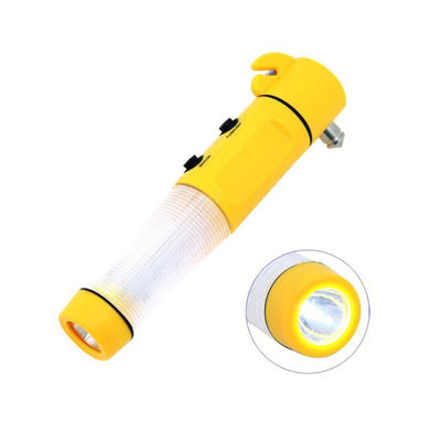 도로변 사고 4 In 1 LED 손전등 비상용 차량용 미니 안전 망치