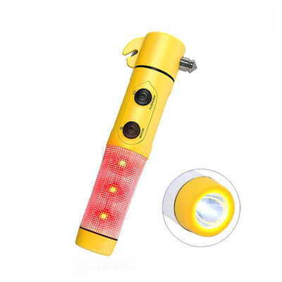 도로변 사고 4 In 1 LED 손전등 비상용 차량용 미니 안전 망치